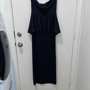 Black Sleeveless Women’s Top Asymmetrical Size Large